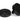 From The Anvil's Black Brompton Centre Door Knob; #finish_black