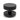 From The Anvil's Black Brompton Centre Door Knob; #finish_black