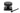 From The Anvil's Black Brompton Centre Door Knob; #finish_black