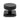 From The Anvil's Black Brompton Centre Door Knob; #finish_black