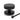 From The Anvil's Matt Black Brompton Centre Door Knob; #finish_matt-black