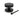From The Anvil's Matt Black Brompton Centre Door Knob; #finish_matt-black