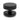 From The Anvil's Matt Black Brompton Centre Door Knob; #finish_matt-black