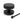 From The Anvil's Matt Black Brompton Centre Door Knob; #finish_matt-black
