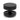 From The Anvil's Matt Black Brompton Centre Door Knob; #finish_matt-black