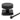 From The Anvil's Matt Black Brompton Centre Door Knob; #finish_matt-black