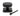 From The Anvil's Matt Black Brompton Centre Door Knob; #finish_matt-black