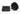 From The Anvil's Matt Black Brompton Centre Door Knob; #finish_matt-black
