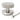 From The Anvil's Satin Marine SS (316) Brompton Centre Door Knob; #finish_satin-marine-ss