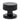 From The Anvil's Black Brompton Mortice/Rim Knob Set; #finish_black