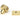 From The Anvil's Polished Brass 25mm Brompton Cabinet Knob; #finish_polished-brass