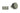 From The Anvil's Pewter Patina 25mm Brompton Cabinet Knob; #finish_pewter-patina