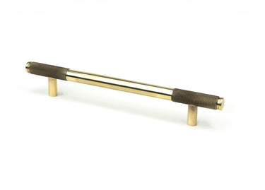 From The Anvil's Aged Brass Half Brompton Pull Handle; #finish_aged-brass