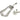 From The Anvil's Satin Marine SS (316) Art Deco Door Knocker; #finish_satin-marine-ss