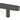 From The Anvil's Matt Black Half Brompton Pull Handle; #finish_matt-black