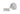 From The Anvil's Satin Chrome 32mm Brompton Cabinet Knob; #finish_satin-chrome