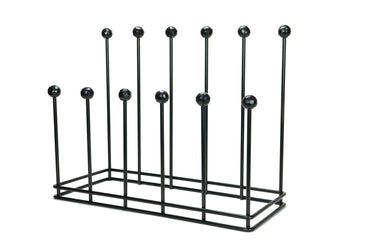 From The Anvil's Matt Black Boot Rack; #finish_matt-black