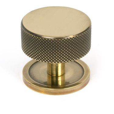 From The Anvil's Aged Brass 38mm Brompton Cabinet Knob; #finish_aged-brass