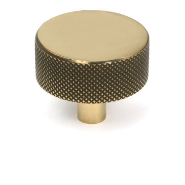 From The Anvil's Aged Brass 38mm Brompton Cabinet Knob; #finish_aged-brass
