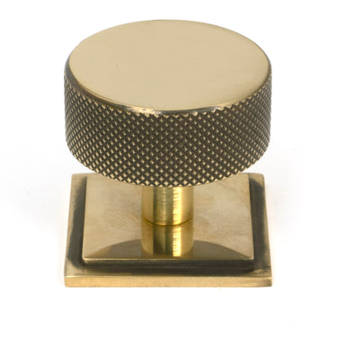 From The Anvil's Aged Brass 38mm Brompton Cabinet Knob; #finish_aged-brass