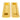 From The Anvil's Polished Brass Plain Rectangular Pull - Privacy Set; #finish_polished-brass