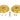 From The Anvil's Polished Brass Art Deco Round Pull - Privacy Set; #finish_polished-brass
