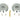From The Anvil's Polished Chrome Art Deco Round Pull - Privacy Set; #finish_polished-chrome