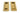 From The Anvil's Aged Brass Art Deco Rectangular Pull - Privacy Set; #finish_aged-brass