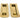 From The Anvil's Aged Brass Plain Rectangular Pull - Privacy Set; #finish_aged-brass
