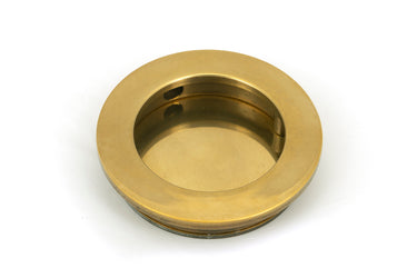 From The Anvil's Aged Brass Plain Round Pull; #finish_aged-brass