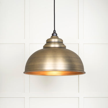 From The Anvil's Aged  Brass Aged Brass Harborne Pendant; #colour_bare