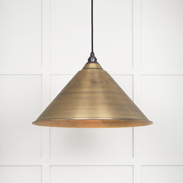 From The Anvil's Aged  Brass Aged Brass Hockley Pendant; #colour_bare