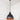 From The Anvil's Hammered Copper Hammered Copper Brindley Pendant; #colour_elan-black