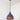 From The Anvil's Hammered Copper Hammered Copper Brindley Pendant; #colour_slate