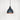 From The Anvil's Hammered Copper Hammered Copper Brindley Pendant; #colour_soot