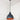 From The Anvil's Hammered Copper Hammered Copper Brindley Pendant; #colour_soot