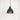 From The Anvil's Smooth Copper Smooth Copper Brindley Pendant; #colour_soot