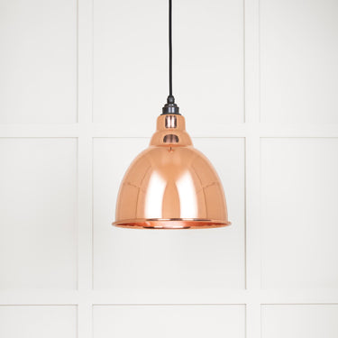 From The Anvil's Smooth Copper Smooth Copper Brindley Pendant; #colour_bare