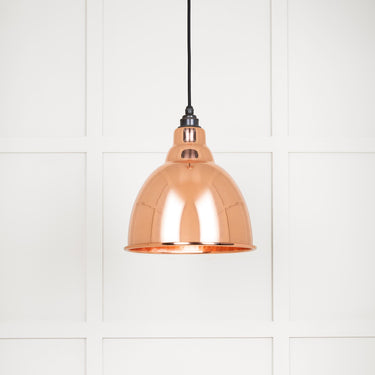 From The Anvil's Hammered Copper Hammered Copper Brindley Pendant; #colour_bare