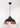 From The Anvil's Hammered Copper Hammered Copper Harborne Pendant; #colour_elan-black