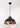 From The Anvil's Hammered Copper Hammered Copper Harborne Pendant; #colour_elan-black