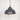 From The Anvil's Hammered Copper Hammered Copper Harborne Pendant; #colour_slate