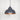 From The Anvil's Hammered Copper Hammered Copper Harborne Pendant; #colour_slate