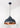 From The Anvil's Hammered Copper Hammered Copper Harborne Pendant; #colour_soot
