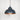 From The Anvil's Hammered Copper Hammered Copper Harborne Pendant; #colour_soot