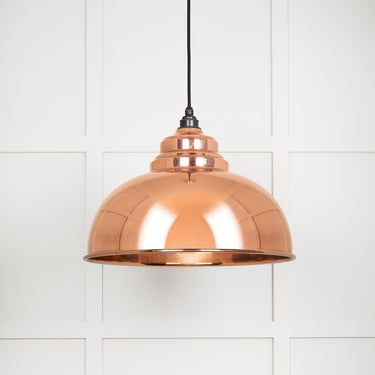 From The Anvil's Smooth Copper Smooth Copper Harborne Pendant; #colour_bare