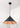 From The Anvil's Hammered Copper Hammered Copper Hockley Pendant; #colour_elan-black