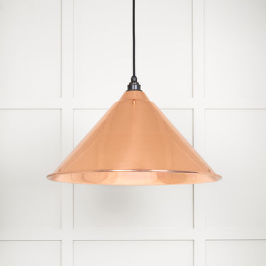 From The Anvil's Smooth Copper Smooth Copper Hockley Pendant; #colour_bare