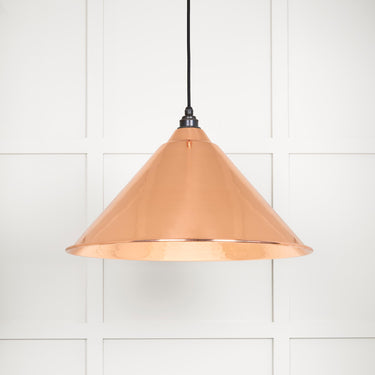 From The Anvil's Hammered Copper Hammered Copper Hockley Pendant; #colour_bare