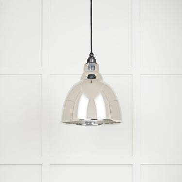 From The Anvil's Smooth Nickel Smooth Nickel Brindley Pendant; #colour_bare